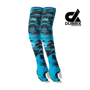 Manchons de bras sportifs d'été DUBBIX INDUSTRIES pour cyclisme, anti-UV, rafraîchissants, en nylon/cachemire, unisexe, vente en gros OEM - Product Image 6