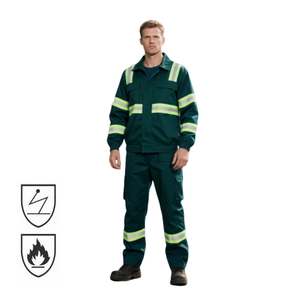 Ropa Ignífuga 100% Algodón, Trajes de Trabajo Reflectantes de Alta Visibilidad, Uniformes de Trabajo Industriales Resistentes a las Llamas - Product Image 3