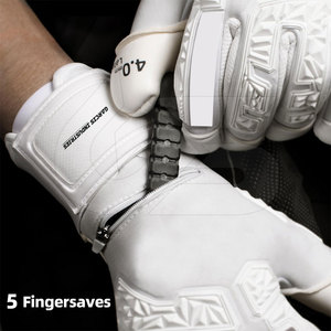 Gants de gardien de but en cuir sur mesure, best-sellers, faible MOQ, couleur unie, design unique, imperméables, antidérapants - Product Image 4