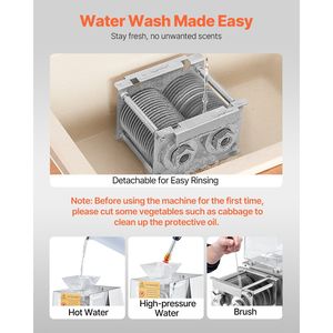 Máquina Cortadora de Carne Comercial de 850W, Acero Inoxidable, Cuchilla Desmontable de 5 mm de Grosor, Rebanadora de Carne de 551 lb/h - Product Image 5