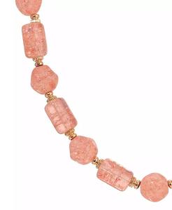 Collar de Cuentas de Cristal Agrietado Color Durazno |   2028 - Product Image 2