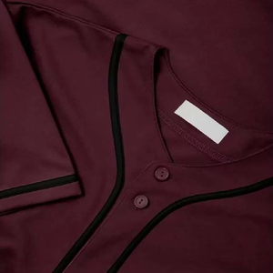 เสื้อเบสบอลตาข่ายคุณภาพสูงแบบขายส่ง พิมพ์ลายหรือปักลายตามสั่ง ชุดยูนิฟอร์มเบสบอล เสื้อเบสบอล - Product Image 3