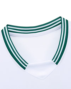 Men's White Green Striped Sleeveless Tank Top <b>Set</b> <b>Knitted</b> Quick Dry Sporty Summer Wear V-Neck Design - Product Image 4