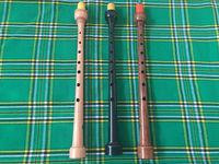 Practice Beginner Brushed Rosewood Bagpipe Chanter BB Key Polished Finish Red with Synthetic Drone Reeds and Tutor Book