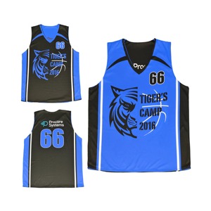 Maillot de basketball respirant en promotion à prix de gros – Impression par transfert thermique de haute qualité avec logo frontal - Product Image 5