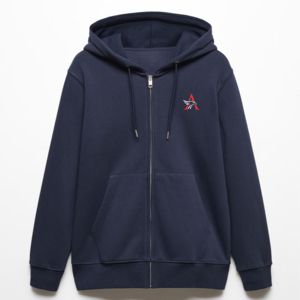 Sudaderas con capucha para hombre, sudaderas personalizadas de manga larga con cremallera, sudaderas con capucha de moda extragrandes para gimnasio y fitness. - Product Image 1