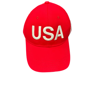 Customized Unisex <b>Red</b> 3D Embroidered USA Baseball Cap Presidential Election Peaked Hat DTF printed Promotional baseball cap - Product Image 1