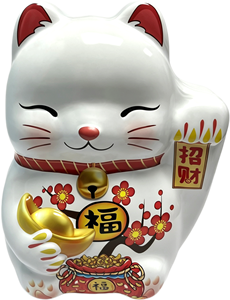 Lucky Money Tin <b>Box</b> Fortune Bag Cat Shape Tinplate C <b>Large</b> Size Maneki Neko Cat <b>Gift</b> Packaging Container China Wholesale - Product Image 6
