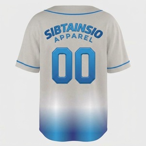 Uniformes Deportivos Personalizados con Sublimación, Logotipo Impreso, Camisetas de Béisbol/Sóftbol Antibacterianas 100% Poliéster de Manga Corta con Nombre del Equipo - Product Image 4
