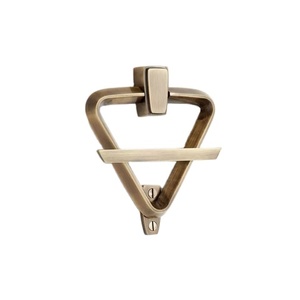 Nouveau laiton Antique personnalisé anneau tirer heurtoir de porte de haute qualité Design moderne Satin poli fer alliage de Zinc accessoires de porte - Product Image 1