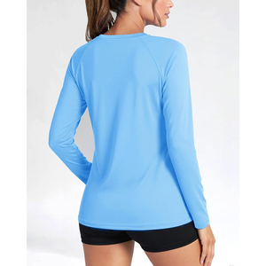 Unisex Long Sleeve <b>Burgundy</b> Rash Guard Quick Dry Breathable Eco-Friendly UPF50 Anti-Bacterial Full Coverage Front Logo Active - Product Image 5