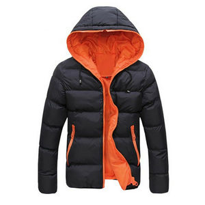 Veste matelassée d'hiver réversible camouflage à capuche pour homme, grande taille, coupe-vent, avec logo brodé personnalisé, design matelassé chaud pour l'extérieur - Product Image 3