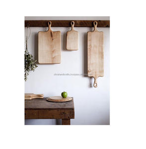 Dernière planche à découper polyvalente en bois épais Design fournitures en vrac planche à découper de cuisine blocs à découper en bois thème naturel - Product Image 1