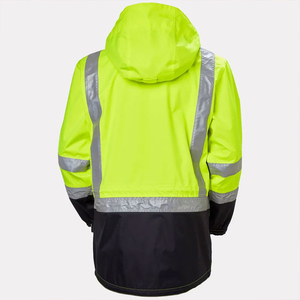 Safety Hi Vis <b>Workwear</b> Reflective Jacket Hi Vis <b>Winter</b> Safety Working Construction Jacket For Workers With Hood - Product Image 4