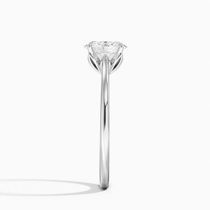 BOJ <b>Ring</b> 082 Oval Cut 925 <b>Silver</b> Floral Prong Stone <b>Solitaire</b> Diamond <b>Ring</b> 2ct D Color VVS1 Moissanite GRA Certified Sale - Product Image 3