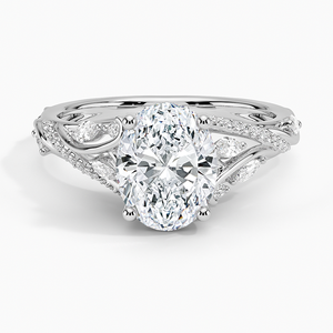 BOJ <b>Ring</b> 022 Oval Cut 925 <b>Silver</b> Begonia Vine Moissanite Diamond <b>Ring</b> GRA Certified 2ct D Wedding Anniversary <b>Ring</b> Low Price - Product Image 1