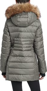Veste matelassée personnalisée avec logo pour femme, surdimensionnée, épaisse et chaude pour l'hiver, avec fermeture éclair - Product Image 3