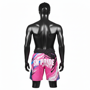 Shorts de combat personnalisés unisexes pour adultes, karaté, MMA, avec impression numérique, matière spandex/polyester, respirant et à séchage rapide - Product Image 2