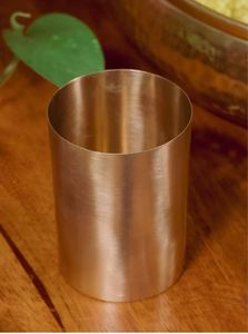 Verre à eau Kansa pur 250 ml Bronze Lavage au savon et rinçage à l'eau propre Verre à eau Kansa pur 250 ml Bronze Lavage - Product Image 3