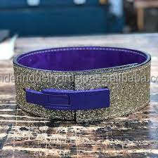 Ceinture à boucle à levier de 10mm d'épaisseur, couleur pailletée personnalisée - Product Image 2
