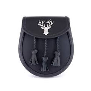 Bolso de mano semivestimentario para hombre, estilo kilt escocés, de cuero, con borlas, en varios colores, ¡gran oferta! - Product Image 2