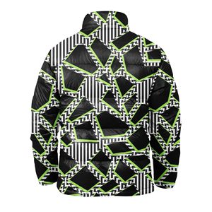 Chaqueta Acolchada Reversible con Estampado Personalizado, Abrigo de Invierno, Ropa Exterior Acolchada, Prenda Casual Cálida para la Calle - Product Image 6