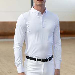 T-shirts équestres de qualité supérieure pour hommes, respirants, à séchage rapide, services OEM ODM, chemises d'équitation - Product Image 1