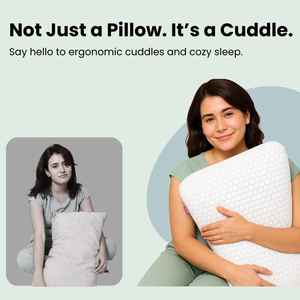 Nuevo diseño 2025, almohada de espuma viscoelástica para parejas con cuello curvo lateral para cama y almohada de regalo de hotel - Product Image 4