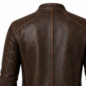 2026 Custom Leather <b>Jacket</b> Manufacturer Wholesale Fashion Apparel Supplier Premium Genuine Leather Outerwear OEM Private Label - Product Image 4