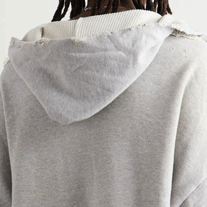 Sudadera con Capucha para Hombre, Estilo Acid Wash, con Pedrería y Logotipo Frontal, Felpa Francesa, 100% Algodón, Transpirable, 300g, Invierno, Bajo MOQ, Superventas - Product Image 4