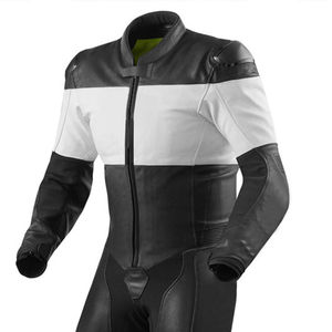 Unisex Full Sleeve Leather Reflective Printed Motorcycle Racing <b>Suit</b> Plus Size White Black <b>Red</b> Breathable Waterproof Quick Dry - Product Image 2
