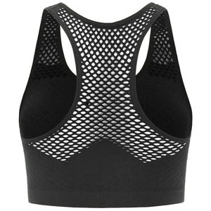 Sujetador deportivo halter sin espalda de alta calidad para mujer, con logo estampado de cristal antibacteriano, de alto soporte para entrenamiento. - Product Image 6