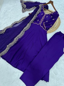 Indian Traditional Salwar Kameez with Dupatta with Embroidery Work for Every Function for Women Fancy wear in Affordable Price - Product Image 3