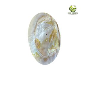 Plateau à bijoux classique en nacre naturelle écologique, plateau de luxe en coquillage jaune naturel, porte-savon artisanal en coquillage - Product Image 3