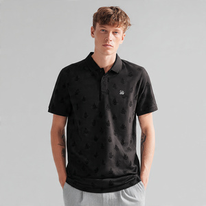 Chemises polo imprimées pour la plage, manches courtes, col rabattu, boutonnées, pour hommes - Product Image 3