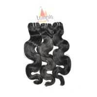 Extensions de cheveux naturels indiens Remy, tissage vierge, coupe droite, 100g, ondulations naturelles, super double drawn, épaisses