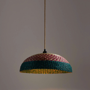 Decorative Seagrass <b>Ceiling</b> Lamp Elegant Hanging <b>Light</b> Fixture For Living Room Bedroom Handmade Natural Home Decor - Product Image 5
