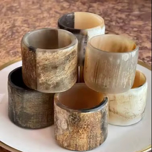 แหวนรัดผ้าเช็ดปากแบบใหม่ ทนทาน เป็นมิตรกับสิ่งแวดล้อม ทำด้วยมือ ขายส่ง ของตกแต่งโต๊ะ - Product Image 1