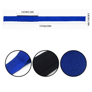 Neoprene Material Professional Grade Figure Eight Weight Power Lifting <b>Straps</b> Hook Loop Closure Palm Guard Effective Training - Product Image 5