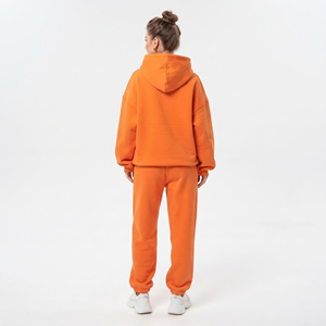 Conjunto Deportivo Holgado con Estampado de Diamantes de Imitación para Mujer, Sudadera con Capucha, Pantalones Deportivos, Ropa Casual de Invierno, Traje Completo de Felpa de Algodón - Product Image 3