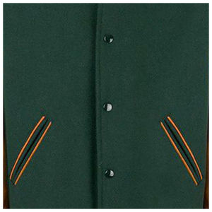 Nouvelle veste de baseball en laine sur mesure OEM, de haute qualité, entièrement personnalisable, vente en gros, vestes d'hiver grandes tailles - Product Image 5