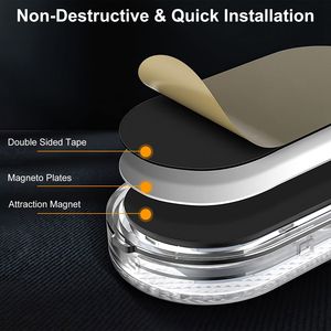 Juego de 4 Luces Interiores Inalámbricas para Auto, Recargables por USB, Magnéticas, con 8 Modos de Iluminación, Accesorios para Auto - Product Image 6