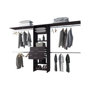 Sistema di Armadi Modulari Wengue con Aste Appendiabiti per una Soluzione di Organizzazione Efficiente - Product Image 6