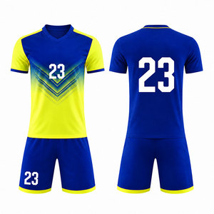 Conjunto de Camiseta de Fútbol Sublimada con Logotipo Personalizado, Ecológica, Transpirable, de Secado Rápido, Elástica en 4 Direcciones, Antibacteriana, Unisex, Corta y Resistente al Viento - Product Image 1
