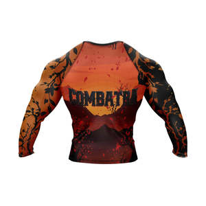 MMA Rashguard High Quality Customized Design Polyester/Spandex Fabric UPF50 Breathable Anti-Bacterial Sublimation Short - Product Image 3
