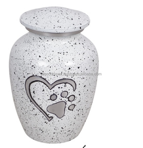 Blue Decor Cremation Urn Funeral Urn Decorative Metal Cremation Urn Durable with Polished Design at wholesale price - Product Image 2