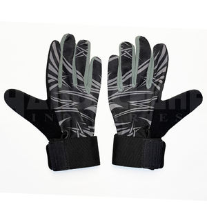 Guantes de Gimnasio Negros Profesionales con Dedos Completos y Agarre de Silicona |   Protección Transpirable Premium para Equipo de Entrenamiento Físico de Alto Rendimiento - Product Image 3