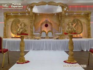Mandap การออกแบบผีเสื้อที่สวยงาม Frp Mandap ตกแต่งซื้อ Mandap ผีเสื้อแบบดั้งเดิม - Product Image 5