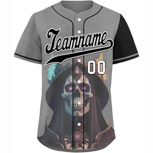 Maillot de baseball sublimé avec tissu extensible et un look professionnel pour les équipes scolaires et de club - Product Image 1