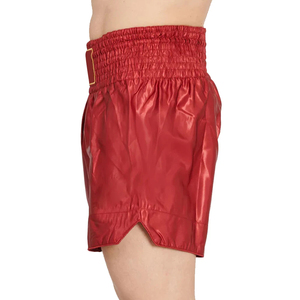 Shorts de boxe décontractés pour hommes, personnalisés, de haute qualité, respirants, en toile, taille haute, avec cordon de serrage, services OEM, pour adultes, en polyester lavé - Product Image 6